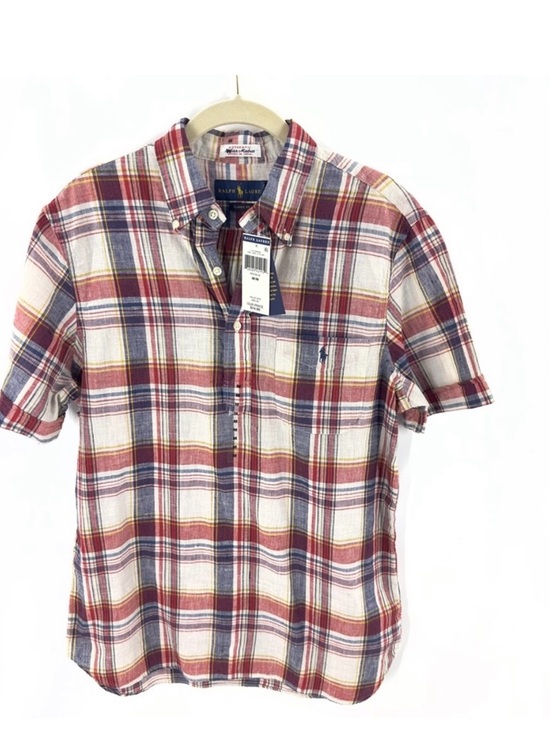 Ralph Lauren Other - NWT Ralph Lauren Madras Red & Blue Plaid Short-Sleeve Shirt